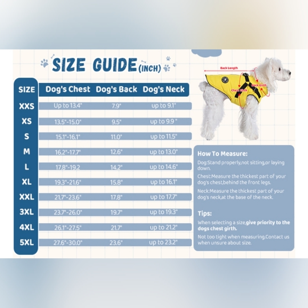 Norbi Dog Winter Jacket with Built-in Harness - Adjustable Warm Coats In Size  M - Picture 8 of 8